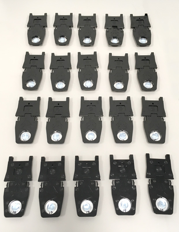 In-house assembly of mouldings with puncture needle and sealing mechanism provided an initial batch of pre-production modules for testing of a buffer solution storage and delivery system for a diagnostics platform.